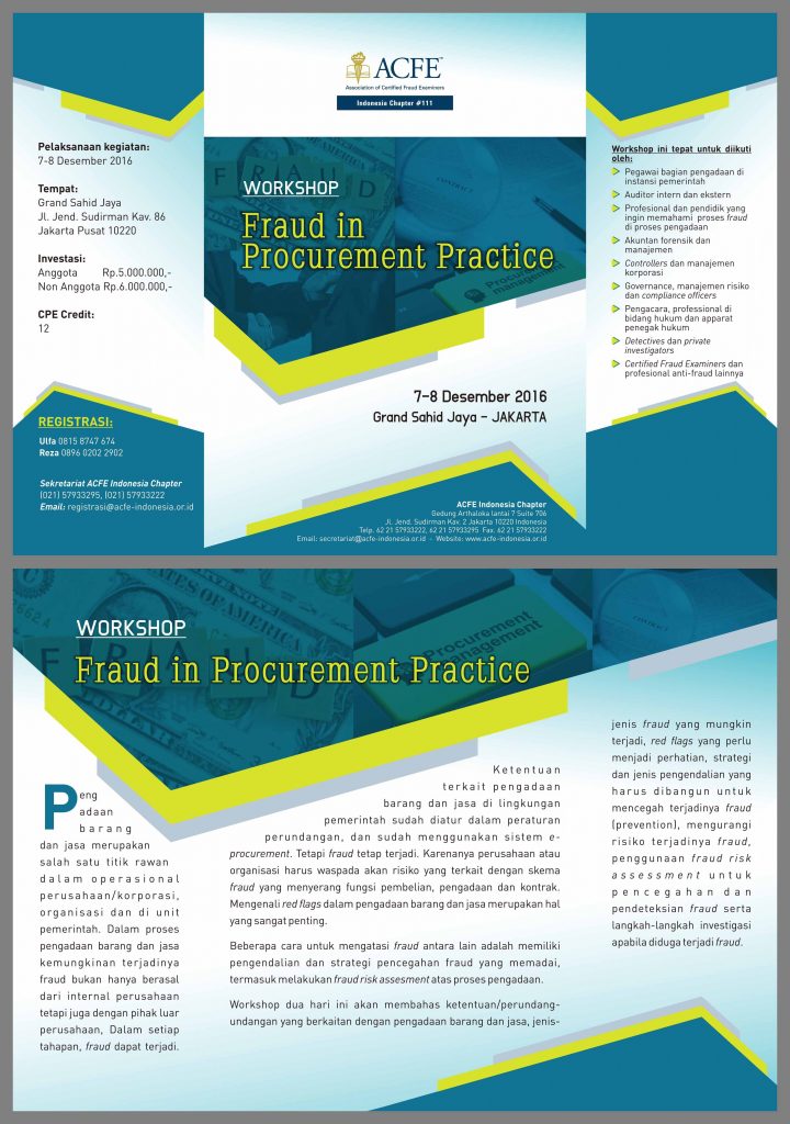 BROSUR WORKSHOP FRAUD AND CORRUPTION IN PUBLIC PROCUREMENT.cdr