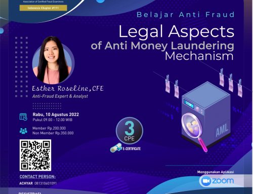 Belajar Anti Fraud : Legal Aspects of Anti Money Laundering Mechanism