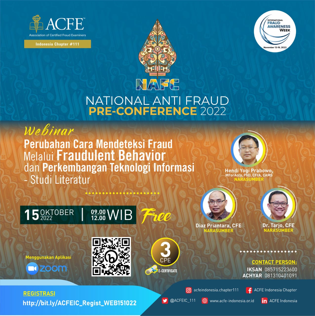 National Anti Fraud Pre Conference ACFE Indonesia